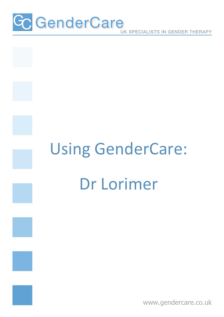 Using GenderCare: Dr Lorimer